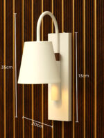 Noir Arc Modern White Wall Light (Bulb Not Included) - Image 7