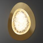 Golden Oval Glow Wall Light