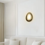 Golden Oval Glow Wall Light - Image 4