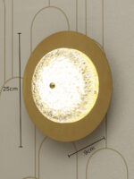 Aurora Glow Golden Wall Light - Image 7