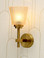 Aurelia Glow Modern Gold Wall Light (Bulb Not Included)