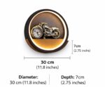Proudome Motorcycle LED Wall Clock Light for Kids Room, Bike Theme Wall Lamp for Boys Bedroom & Playroom Decor - Image 7