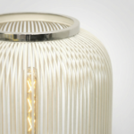 Proudome White Metal Cage Table Lamp for Bedroom – Decorative Open Wire Bedside Lamp for Living Room & Home Decor - Image 7
