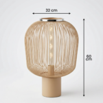 Proudome Open Wire Metal Cage Table Lamp for Bedroom – Decorative Bedside & Accent Lighting - Image 8