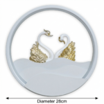 Proudome Swan LED Wall Lamp for Kids Room, White Gold Decorative Nursery Light for Baby Bedroom - Image 7