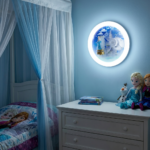 Proudome Princess Wall Light with Fan for Girls Room, LED Cartoon Lamp for Baby Girl Nursery & Play Area Decor - Image 3