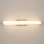 Modern LED Vanity Wall Light for Mirror & Bathroom | Center Mount Tube Light with Warm White Glow