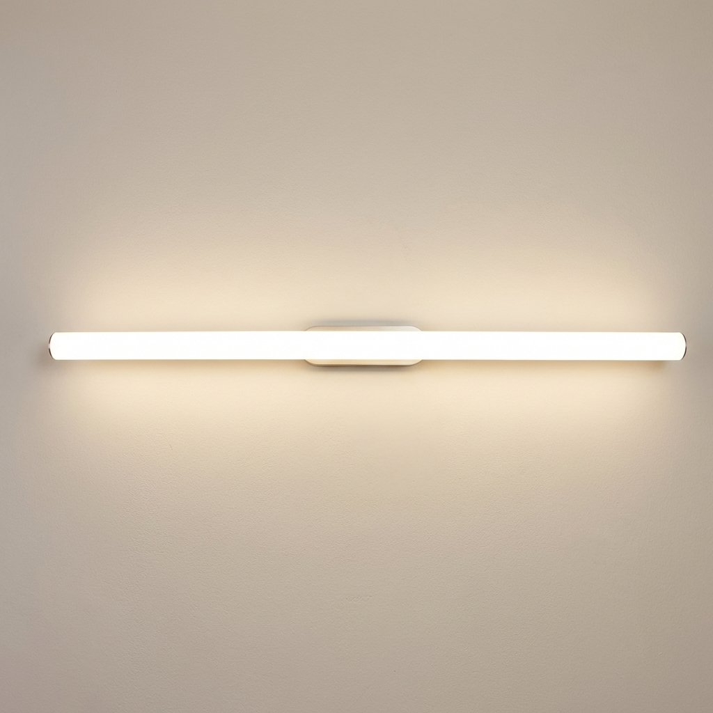 download - 2026-04-02T175718.281 White LED Vanity Wall Light for Mirror & Bathroom | Minimal Tube Light with Bright Illumination - Image 1