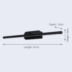 Proudome Black LED Picture Light | Modern Linear Painting & Artwork Wall Light - Image 6