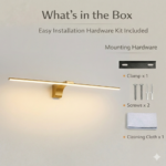 Proudome LED Picture Light Brass Finish | 3 Color Mirror & Painting Wall Light for Home - Image 8
