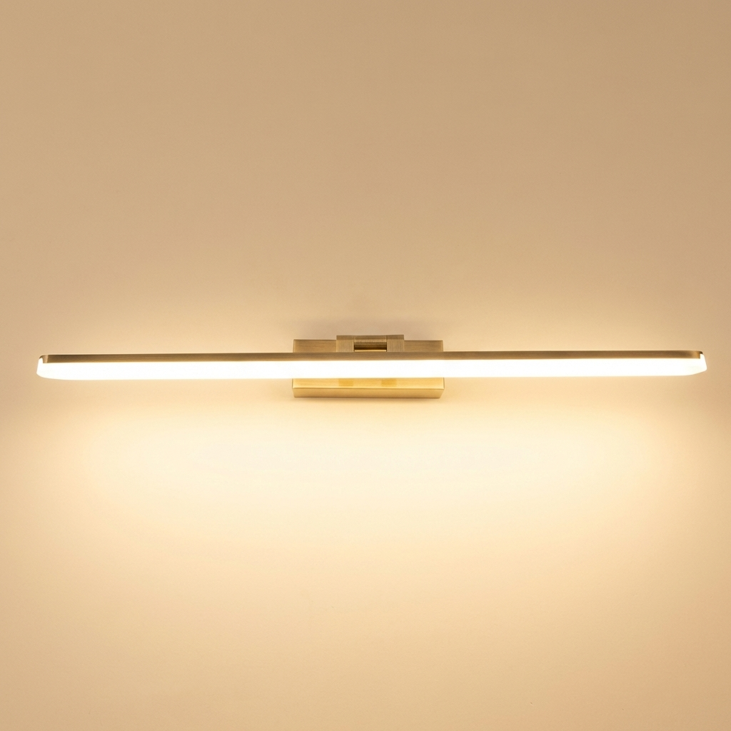 download - 2026-04-13T115639.943 Modern LED Picture Light Wall Lamp | Slim Linear Art Light | Gold Finish Wall Mounted Fixture - Image 1
