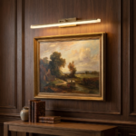 Modern LED Picture Light Wall Lamp | Slim Linear Art Light | Gold Finish Wall Mounted Fixture - Image 3