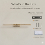 Modern LED Picture Light Wall Lamp | Slim Linear Art Light | Gold Finish Wall Mounted Fixture - Image 6