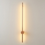 Proudome 3 Color Mode LED Wall Light | Rose Gold Modern Linear Lighting Fixture