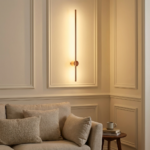 Proudome 3 Color Mode LED Wall Light | Rose Gold Modern Linear Lighting Fixture - Image 3