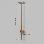 Proudome 3 Color Mode LED Wall Light | Rose Gold Modern Linear Lighting Fixture - Image 7