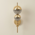Proudome Modern Gold LED Wall Sconce with Acrylic Diffuser | Luxury 3 Color Mode Wall Light - Image 2