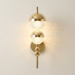 Proudome Modern Gold LED Wall Sconce with Acrylic Diffuser | Luxury 3 Color Mode Wall Light - Image 5