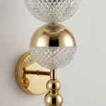 Proudome Modern Gold LED Wall Sconce with Acrylic Diffuser | Luxury 3 Color Mode Wall Light - Image 6