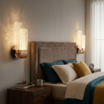 Proudome Modern LED Wall Sconce with Acrylic Diffuser | Luxury 3 Color Mode Wall Light - Image 3
