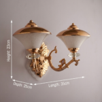 Proudome Acrylic 3 Color Mode LED Wall Light – Luxury Gold Decorative Wall Sconce - Image 7
