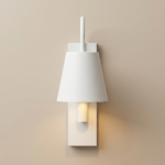 Proudome White Metal Wall Light – Modern Designer Wall Sconce for Bedroom, Living Room & Hallway (Bulb Not Included) - Image 4