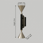Proudome Metal LED Wall Light | Modern Up Down Designer Wall Sconce for Home Interiors - Image 6