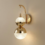 Proudome 3 Color Mode Acrylic LED Wall Light | Luxury Hanging Globe Designer Wall Lamp