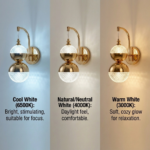 Proudome 3 Color Mode Acrylic LED Wall Light | Luxury Hanging Globe Designer Wall Lamp - Image 4