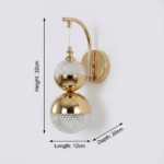 Proudome 3 Color Mode Acrylic LED Wall Light | Luxury Hanging Globe Designer Wall Lamp - Image 7