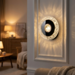 Proudome Modern LED Wall Light | Decorative Acrylic Diffuser Round Lighting Fixture - Image 3