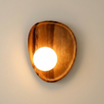 Proudome Solid Wood Wall Light with G9 Bulb Included | Modern Wooden Decorative Wall Lamp
