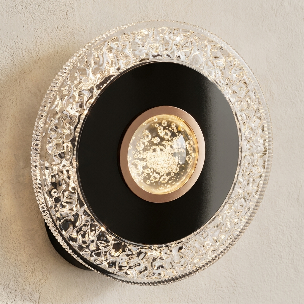 download - 2026-06-06T105202.536 Proudome Modern LED Wall Light | Decorative Acrylic Diffuser Round Lighting Fixture - Image 1