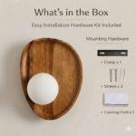 Proudome Solid Wood Wall Light with G9 Bulb Included | Modern Wooden Decorative Wall Lamp - Image 7