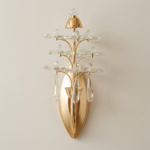 Proudome 3 Color Mode LED Crystal Wall Light | Luxury Gold Decorative Wall Sconce - Image 2