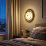 Proudome 3 Color Mode LED Wall Light | Modern Gold Acrylic Diffuser Decorative Wall Lamp - Image 3