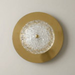 Proudome 3 Color Mode LED Wall Light | Modern Gold Acrylic Diffuser Decorative Wall Lamp - Image 2