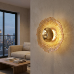 Proudome 3 Color Mode LED Glass Wall Light | Luxury Designer Wall Sconce for Modern Home Interiors - Image 3