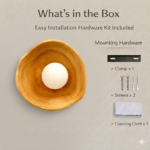 Proudome Solid Wood Wall Light with G9 Bulb Included | Modern Wooden Decorative Wall Lamp - Image 7