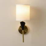 Proudome Modern Wall Light with Linen Shade | Decorative Indoor Lighting Fixture | (Bulb Not Included) - Image 4