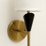 Proudome Modern Wall Light with Linen Shade | Decorative Indoor Lighting Fixture | (Bulb Not Included) - Image 5