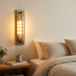 Proudome Amber Glass Wall Light | Modern Decorative Indoor Lighting Fixture (Bulb Not Included) - Image 3