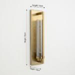 Proudome Smokey Glass Wall Light | Modern Decorative Indoor Lighting Fixture (Bulb Not Included) - Image 6