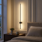 Proudome 3 Color Mode LED Wall Light | Modern Black Linear Decorative Lighting Fixture - Image 3