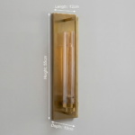 Proudome Amber Glass Wall Light | Modern Decorative Indoor Lighting Fixture (Bulb Not Included) - Image 6