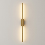 Proudome 3 Color Mode LED Wall Light | Modern Gold Linear Decorative Lighting Fixture