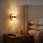 Proudome 3 Color Mode LED Wall Light | Modern Acrylic Decorative Gold Wall Lamp - Image 3