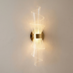 Proudome 3 Color Mode LED Wall Light | Modern Acrylic Decorative Gold Wall Lamp - Image 4