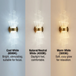 Proudome 3 Color Mode LED Wall Light | Modern Acrylic Decorative Gold Wall Lamp - Image 6