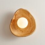 Proudome Solid Wood Wall Light with G9 Bulb Included | Modern Wooden Decorative Wall Lamp